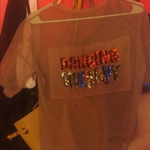 Zara dance therapy mesh top